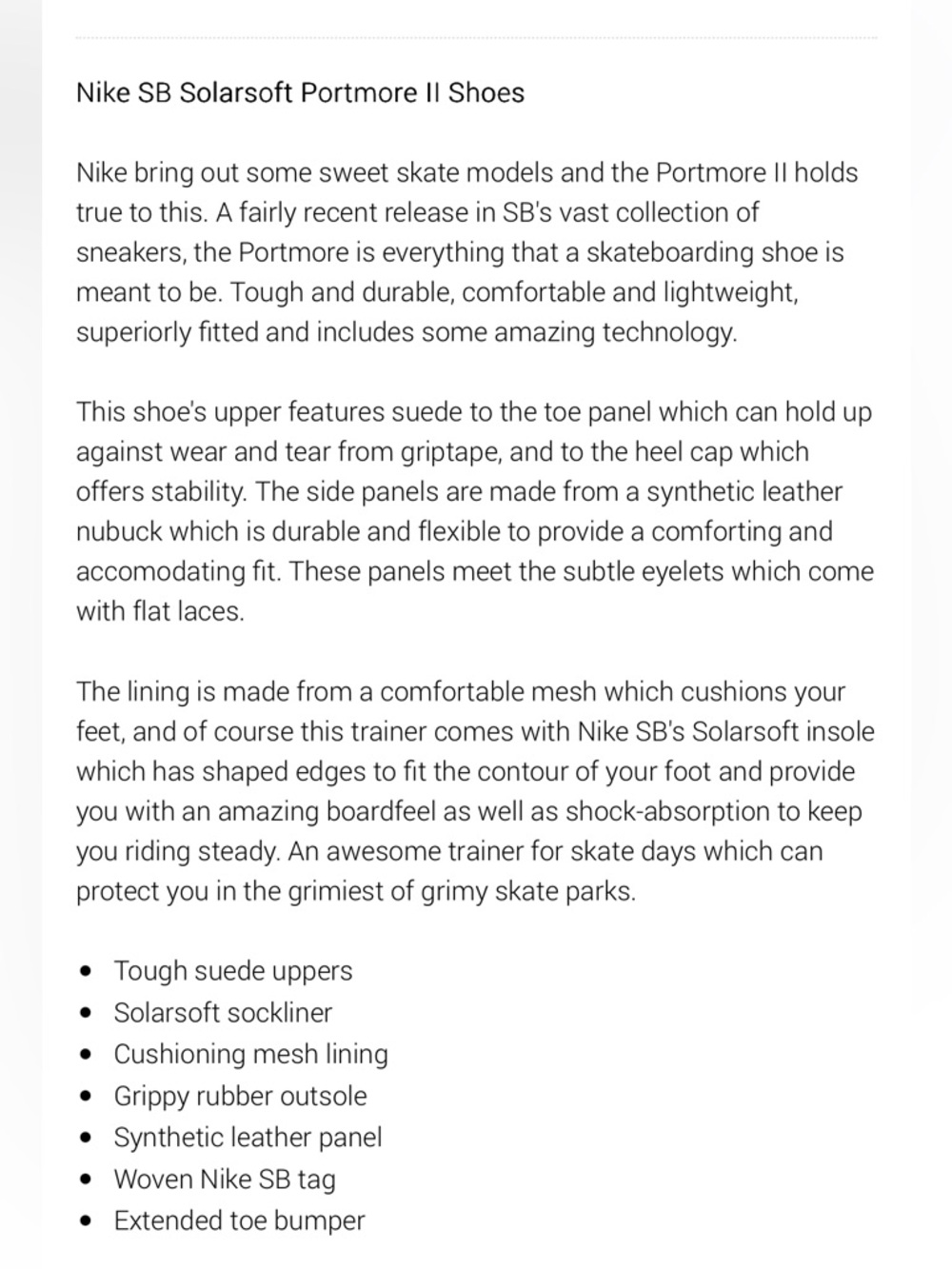 Nike Men’s SB Portmore II Solar Black Low-Top Skate Shoes Size 10 - Picture 11 of 11